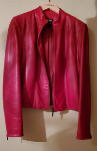 Red leather jacket from Danier