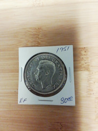 1951   Canada $1 EF   coin