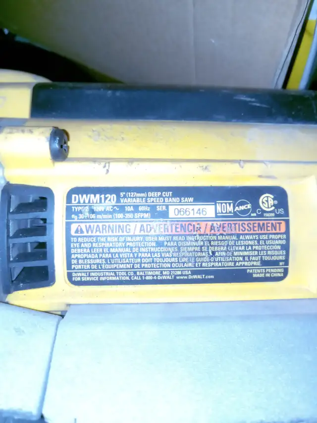 Dewalt portable band saw597784609969285125