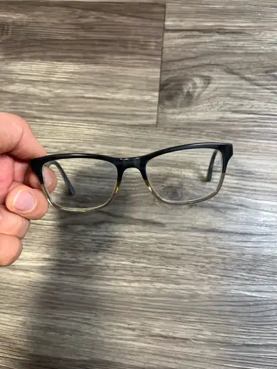 Men’s Ray Bans Black/White marble reading  glasses with case, View more