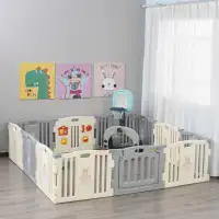 12 Panel Baby Enclosure, Baby Playpen, Kids Play Pen Safety Gate