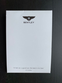 W.O. Bentley postcards (automobile) set of 11 in folder