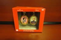 Hallmark Ornament Disney Snow White & Evil Queen Blown Glass