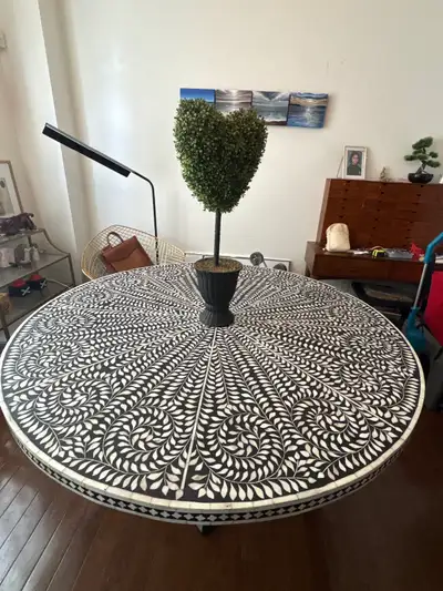 Mosaic/ ELK 60”dining table. Matches structube furnure, View more