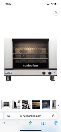 Turbo Fan Manual Electric Convection Oven - 4 Tray rack 