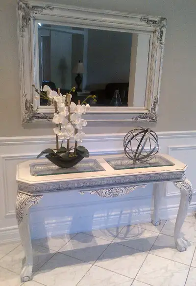 Coffee set and a mirror frame, View more