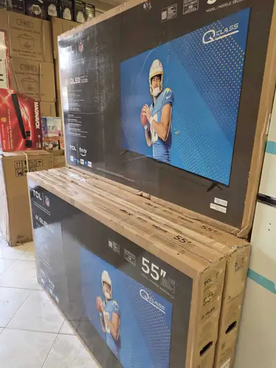 Brand new TCL 4K QLED 55 inch & 50 inch Fire tv built in., View more