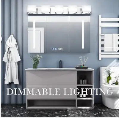 TIPACE® Dimmable Modern 5 Lights LED - Up and Down Chrome LIGHT, View more