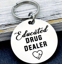 Pharmacist and doctor keyring new 