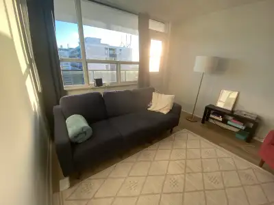 • Bright, furnished unit steps from Davisville station (5 min) and Yonge-Eglinton. • Bus stop (11, 2...