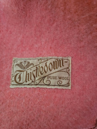 Vintage Thistledown Wool Blanket