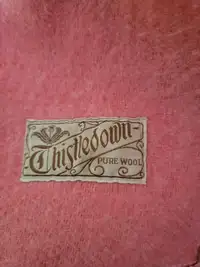 Vintage Thistledown Wool Blanket