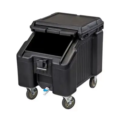 Cambro SlidingLid Ice Caddy, 100 lb, Black, View more