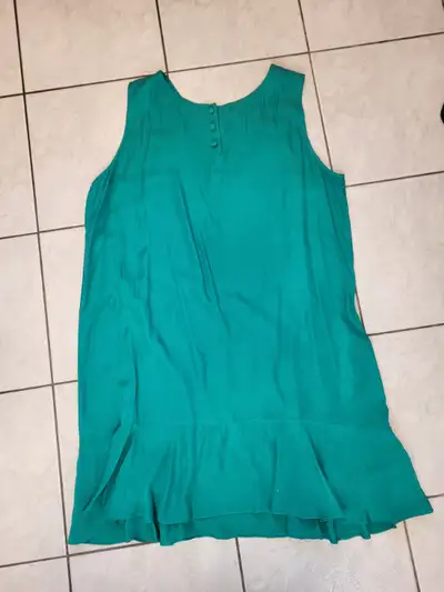 3X SILK DRESS SEA GREEN, View more