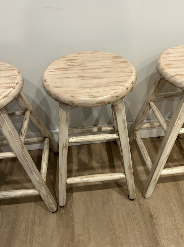 13"D x 24.5" H - Wood Kitchen Stools in Dining Tables & Sets in London