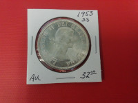 1953 Canada $1 Silver Coin