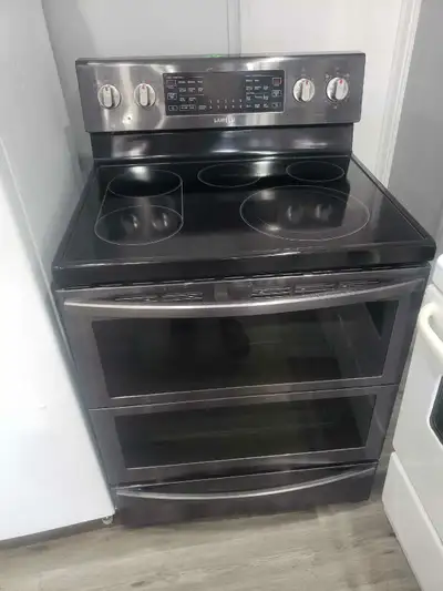 samsung black stainless steel electric double stove, View more