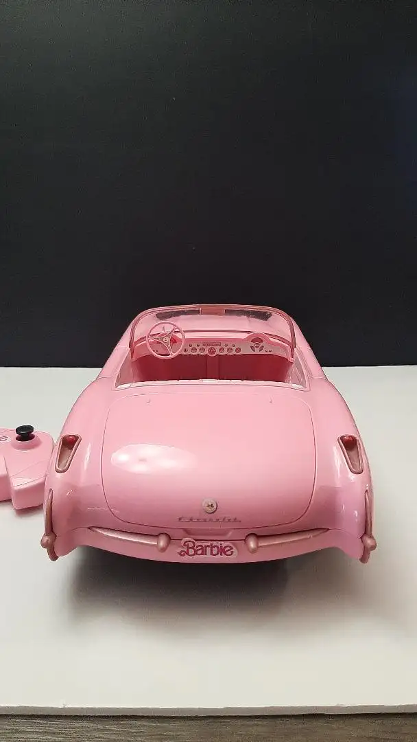 PINK CORVETTE FROM 2023 BARBIE THE MOVIE! REMOTE CONTROL! | Children ...
