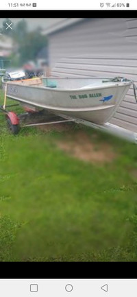 12ft Aluminum Boat with motor
