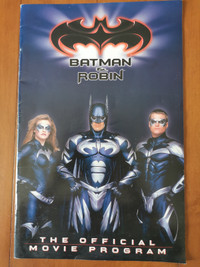 Batman & Robin movie program 