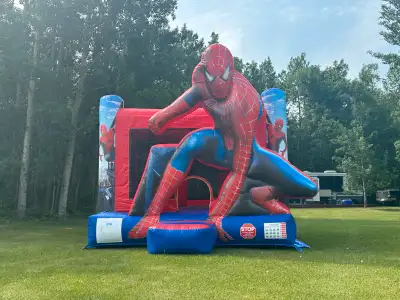 Large Bouncy House Spider theme for rent , View more