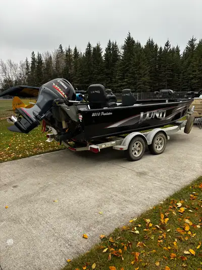 2010 - 2010 Lund predator tiller with a 2024 Yamaha 115 $42500 Located in Candle lake SK Please call...