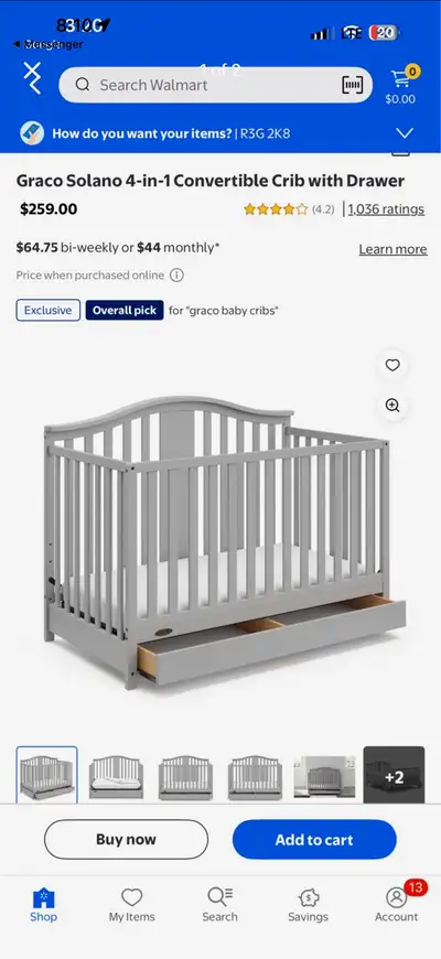 Graco 4-1 Crib, View more