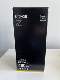 Nikki’s lens for sale. Z 400/4.5 S. ask $4000