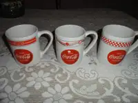 (3) Coca Cola Coffee Cups