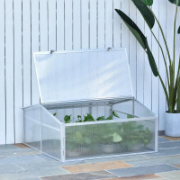 Aluminium Cold Frame Greenhouse Garden Portable Raised Planter w