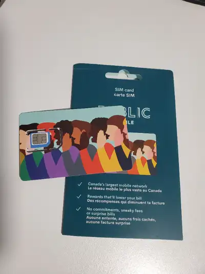 [BRAND NEW NEVER USED] Public Mobile SIM Card, View more