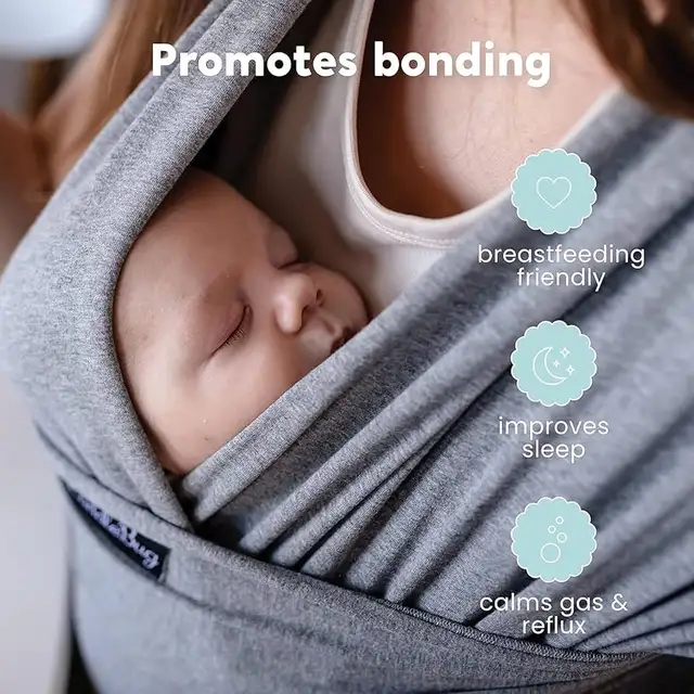 CuddleBug Baby Wrap - Hands-Free Baby Carrier in Strollers, Carriers & Car Seats in Markham / York Region - Image 5