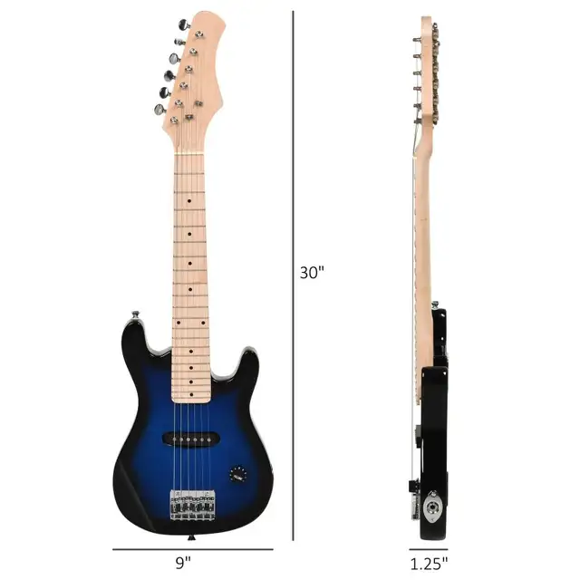 30 Inch Kids Electric Guitar 3/4 Size Beginner Starter Kit w/ 5W in Guitars in Markham / York Region - Image 4