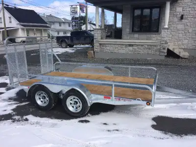 Fabrication/réparation/entretien de remorque galvaniser: plateformes, dompeurs/dumper, trailers, uti...