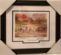 "Road to the Cup" Artist's Print Framed Signed by Bower, Bucyk