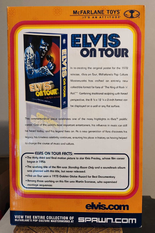 Elvis on Tour 3D Poster by McFarlane in Arts & Collectibles in Kingston - Image 4