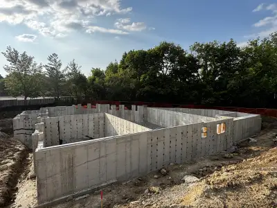 Concrete footings/foundation/addition walls, View more