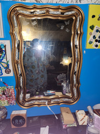Vanity mirror and chair