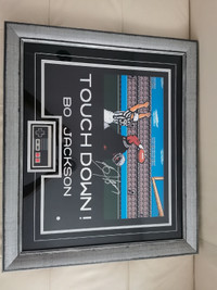 Bo Jackson Signed Tecmo Bowl Nintendo 16x20 Framed Photo w/ Cont