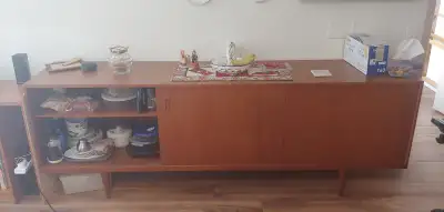 Mid century Danish teak sideboard buffet, View more
