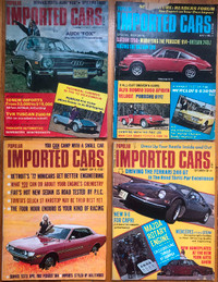 4 magazines Popular Imported Cars
