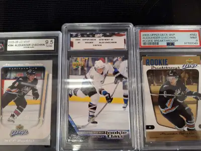 ALEXANder OVECHKIN Upper Deck Rookie Class card #2 psa 10 Upper Deck Rookie Break Through MVP card #...