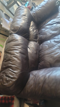 Free leather love seat
