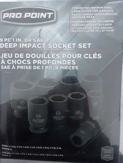 1 inch drive impact socket set, View more