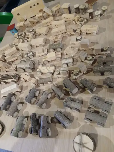 These toys and items are new and never used. Hand-made by one person. Eco-toys. Selling as one bundl...