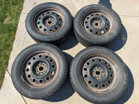 235/65R18 Uniroyal Ice and Snow 3 Tires with Steel Wheels