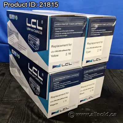 Set of 4 CRG055 Toner Toner Cartridges for Canon Printers, View more