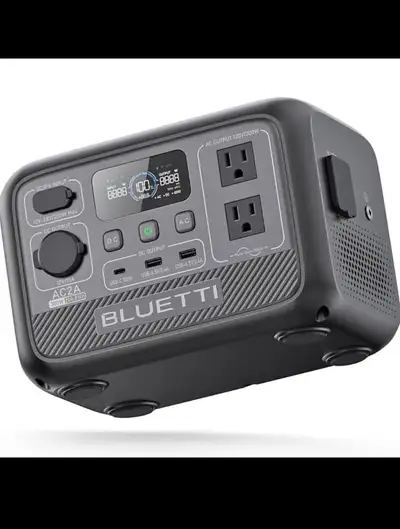 BLUETTI Solar Generator AC2A, 204Wh LiFePO4 Battery Backup w/ 2 , View more