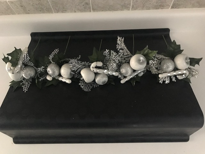 Christmas Tree Holly Stems /White/Silver Decorations - Set of 11, View more