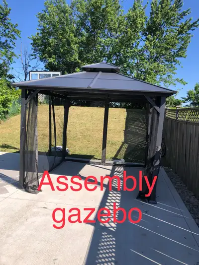 gazebo installation , View more